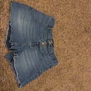 Denim shorts